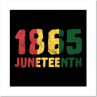 Juneteenth 1865 Black History African American Men Women Posters and Art